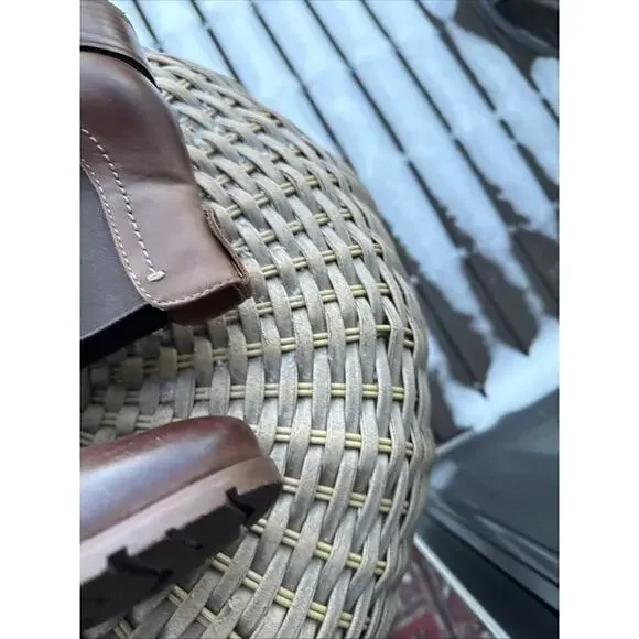 Sofft Brown Boot Women’s 10 Distressed Leather SELBY Chelsea Pull On Block Low - Picture 3 of 14